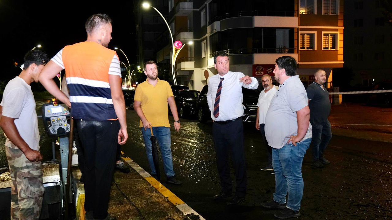 فوات كوسه اسفالت چاليشمالاريني يرينده إیزلدي