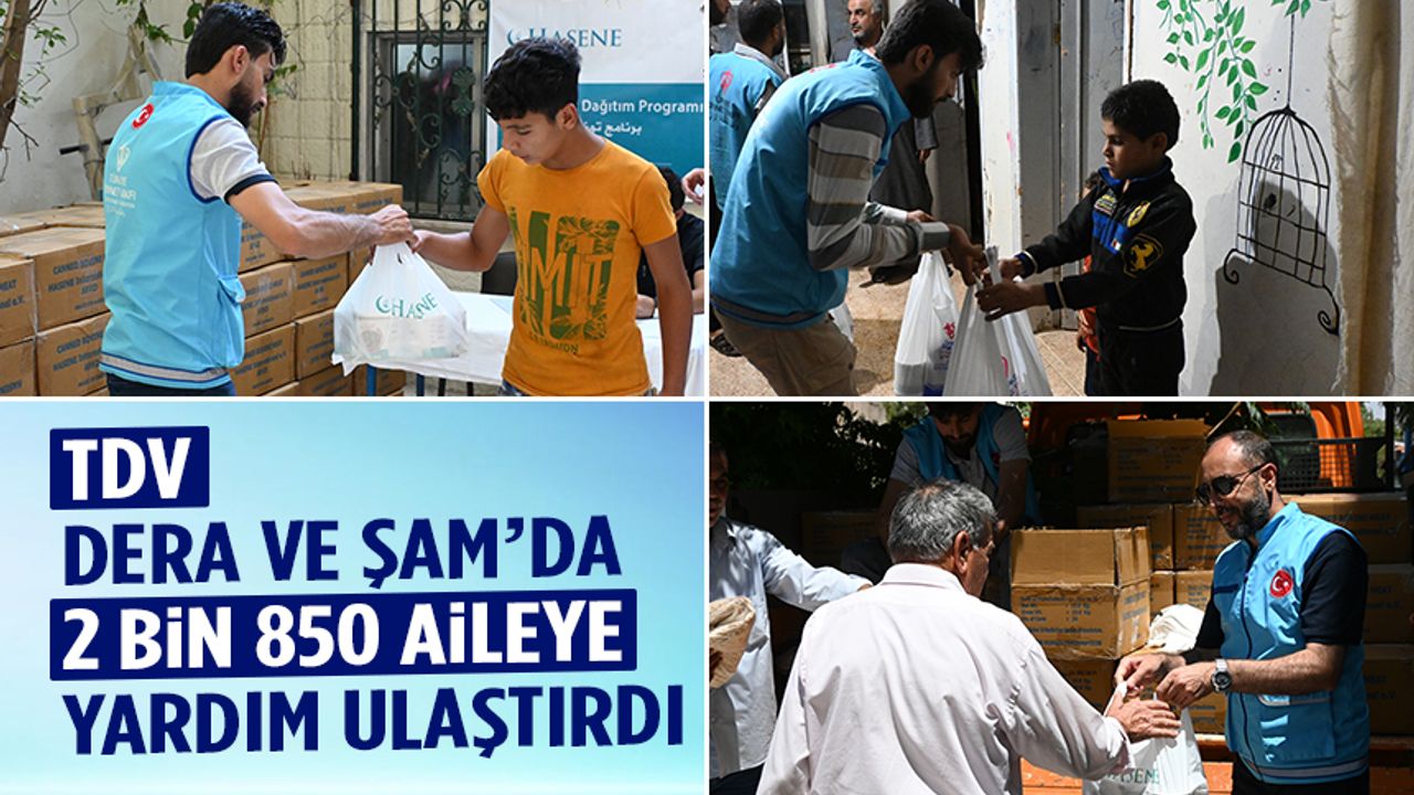 تدو،  دره و شام’ده ٢ بين ٨٥٠ ايلايه يارديم اولاشتيردي