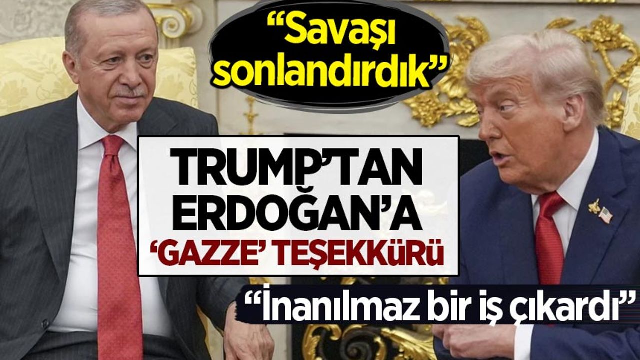 ترومپ’تان أردوغان’ه كاززه تشكورو: ساواشي سونلانديرديك