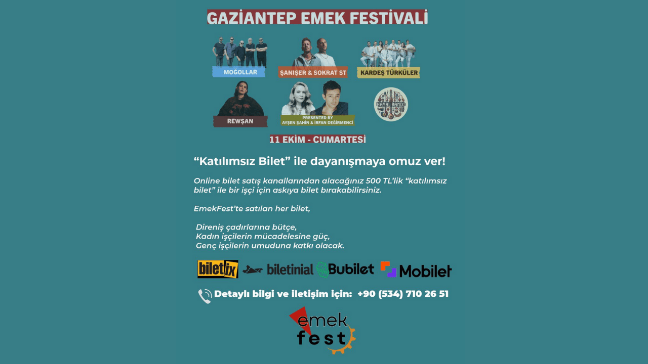 كازيانتپ ايمك فستيوالي دوزنلنييور