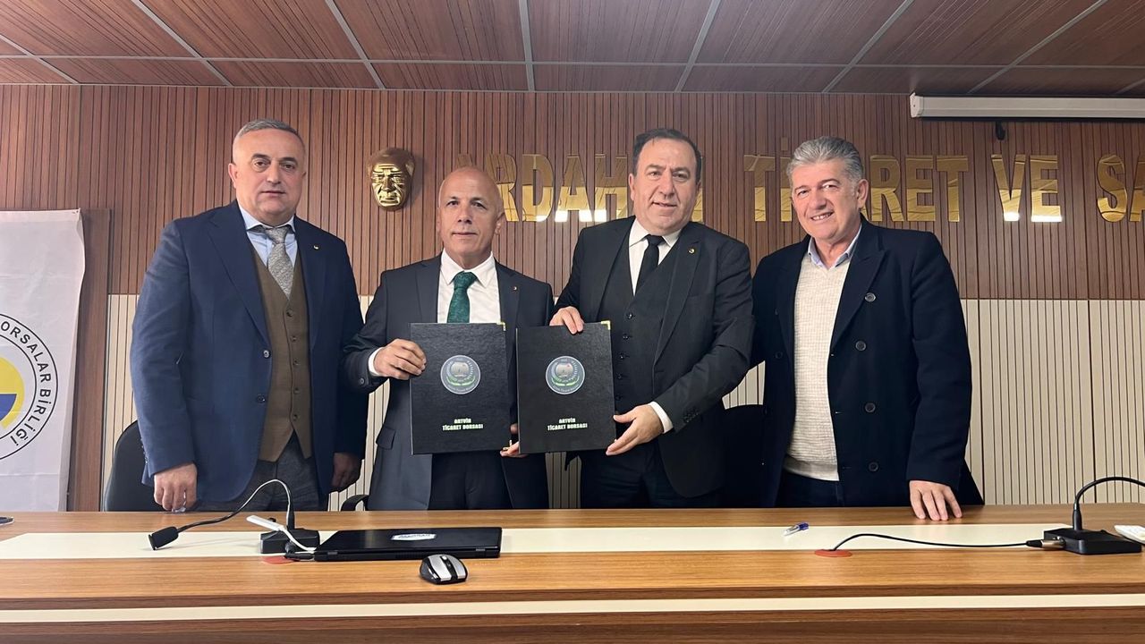 ارتوين تيجارت بورساسي إیله ارداهان تيجارت و سانايي اوداسي كاردش اوده ‏اولدی