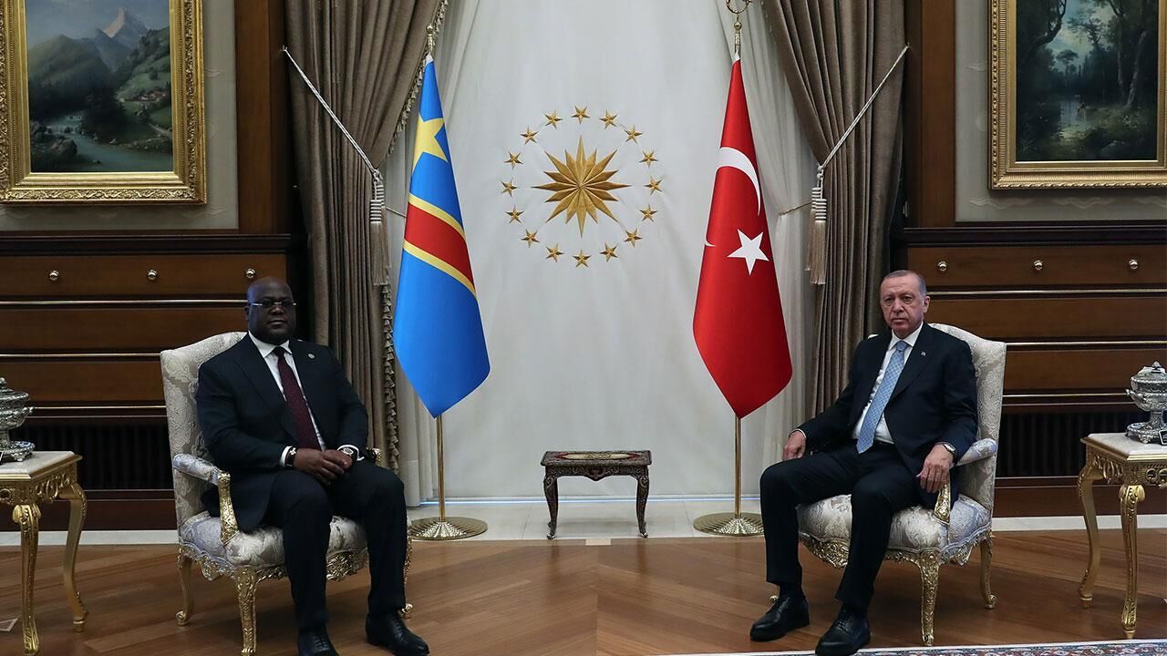 جمهورباشقانی ارطوغان قونغولی موکیداشییله گوروشدی – Cumhurbaşkanı Erdoğan Kongolu mevkidaşıyla görüştü