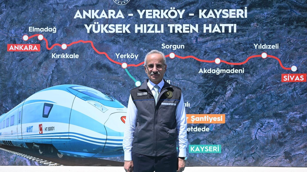 یرکوى-قیصری یحط خطنده ایلرلەمە یوزدە ٥٠یی آشتی – Yerköy-Kayseri YHT Hattında İlerleme Yüzde 50’yi Aştı